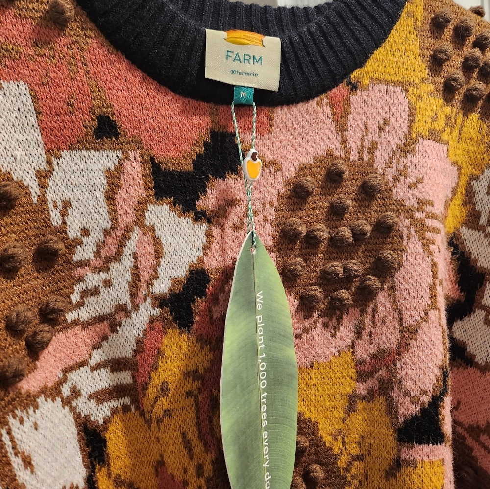 NWT Farm Rio Sunflower Sweater - Picture 5 of 6